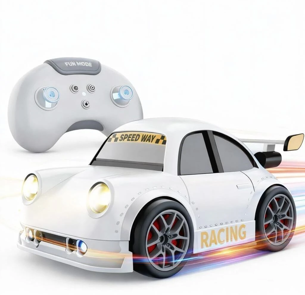 Mini RC Drift Car Sensor follow Escape mode & Remote control (Multicolour)